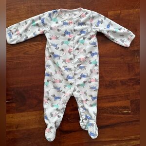 Carter’s dog fleece onesie